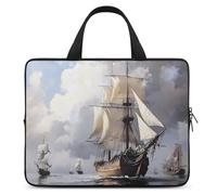 Dutch Ships Sailing Laptop Sleeve Bag with Handle 12inch