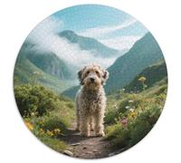 Dutch Smoushond 1000pc Round Puzzle Highlighting Pet Dog, A Joy to Assemble, Perfect for Relaxing in The Sunroom 1000pcs (67.5x67.5cm)