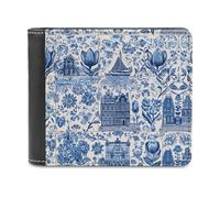 Dutch Tulips Sailing Ships Classic Mens Wallets Women Slim Bifold Wallet