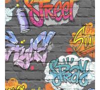 DUTCH WALLCOVERINGS Wallpaper Graffiti Multicolour Wall Covering Sheet L179-01