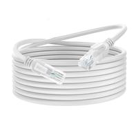 Dutevolns Ligiud Silicone Cat 6 Ethernet Cable 0.5M, Ultra Flexible Cat 6a Rj45 Cable, Soft Gigabit Lan Lead for Mac, PC, Router, Ps4/5 (White)