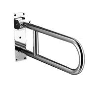 DUTIL Toilet Grab Bar,23.6 Inch Fold Down Grab Bar Support,Bathroom stainless steel handrail,Wall Mounted Safety Support Bar,Handicap Grab Bar Rail,toilet handle (Color : A)