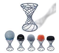 Dutiplus Smart Speaker Table Stand Decorative Holder for Echo Dot 5nd/4rd/3th/2th Gen, Echo 4nd/3rd/2th Gen, Echo Glow, Apple Homepod Mini and Google Home Mini/Nest Mini(Chrome)