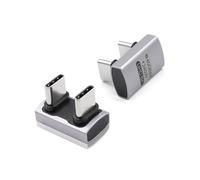 Duttek 180 Degree USB C Adapter (2 Pack) - USB C Male to Male Adapter 40Gbps Data Transfer, 240W Charging, 8K Video Compatible for Thunderbolt 4/3, MacBook, Tablet