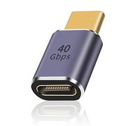 Duttek 40Gbps USB C Adapter,USB Male to USB C Female Adapter Supports 8K@60Hz and 100W Fast Charging,USBC Adapter Compatible with Thunderbolt 3/4,USB Type C Interface Devices