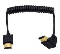 Duttek 4K HDMI Cable, HDMI to HDMI Cable, Extreme Thin HDMI Male to Male Extender Coiled Cable for 3D and 4K Ultra HD TV Stick HDMI 2.0 Cord Extension Converter(HDMI Extender) (1.2M/4FT)
