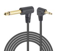 Duttek 6.35mm 1/4 inch mono male to 3.5mm 1/8 inch TS mono male audio