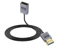 Duttek 8K Coaxial HDMI Extender Cable, Ultra Thin HDMI Male to Female Cable, Ultra High Speed HDMI Cable 48Gbps, HDMI 2.1 Cable OD2.5mm, Support 8K@60Hz, 4K@240Hz, for GH5S, PS5, PC 3FT