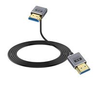 Duttek 8K HDMI Cable, Down Angle HDMI Male to Male Cable, Ultra High Speed 48Gbps Bandwidths, Ultra Thin HDMI Cord OD2.5mm, Support 8K@60Hz, 4K@240Hz for GH5S, PS5, Xbox One Monitor,PC - 1.2M
