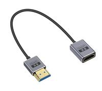 Duttek 8K HDMI Extension Cable 1 Foot/30cm, Ultra Thin HDMI Male to Female Cord, Coaxial Short HDMI Cable Ultra High Speed 48Gbps Bandwidths Support 8K@60Hz, 4K@240Hz for GH5S, PS5,PC