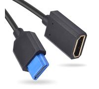 Duttek 8K HDMI to HDMI Cable 30CM,HDMI2.1 male to female cable,48Gbps HDMI Cable support 8K@60Hz, ARC, HDR, VRR, Compatible with TV, Blu-Ray, PS4/5, Xbox, Projector, PC, Laptop
