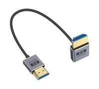 Duttek 8K Short HDMI Cable 1FT/30cm, UP Angle HDMI Male to Male Cable, Ultra High Speed 48Gbps Bandwidths, Ultra Thin HDMI Cord OD2.5mm, Support 8K@60Hz, 4K@240Hz, for GH5S, PS5, Xbox One Monitor,PC