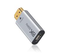 Duttek 8K USB C Female to HDMI Male Adapter, (Uni-Directional) USB Type C Source to HDMI 2.1 Converter, USB C to HDMI Support 8K@60Hz, Thunderbolt 3/4 for MacBook Pro, Phone 15 Series