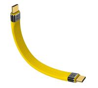 Duttek 8K USB Type C Short Cable, Yellow USB C Male to Male Cable 40Gbps 100W, For Thunderbolt 3, MacBook,Laptop, Tablet, Phone,Google Pixel, Power Bank - 13cm