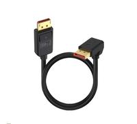 Duttek 90 Grad DisplayPort Kabel 2.1 (0.5M), Up Angle DP Male to DP Displayport Male Cable, 16K@30Hz, 8K@120Hz, 4K@240Hz, Support 52Gbps HDR, HDCP DSC 1.2a