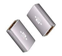 Duttek Displayport to Displayport Coupler 2.1, 8K DisplayPort Female to Female Adapter Convertor Extension Adapter for HDTV, Monitors, Laptop, Projector Black (DP to DP Coupler) 2Pack