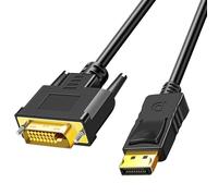 Duttek Displayport to DVI Cable 6 Ft(1.8 M) - Gold-Plated Display Port(DP) Male to DVI Male Adapter Cable for Lenovo, Dell, HP and More