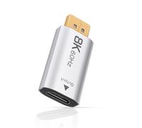 Duttek DisplayPort to HDMI Adapter 8K@60Hz, DP to HDMI Converter for Gaming PC Laptop MacBook, Unidirectional Transmission for Monitor Projector TV, Laptop Desktop PS5