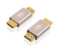 Duttek HDMI 2.1 Adapter Male to Male-2 Pack,HDMI to HDMI Connector,HDMI 2.1 Connector support 8K@60Hz,4K@120Hz HDR, Dolby, eARC, HDCP2.3 for Laptop, PC, Monitor, Roku TV