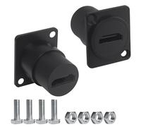 Duttek HDMI Female to Female Panel Mount Connector, 18Gbps 4K HDR Through Coupler for AV Equipment & Home Theater, Marine, Screw-Fixed Waterproof Design（2Pack）