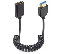 Duttek Hdmi to Hdmi 2.1 Coiled Cable 1.2m,Extreme Thin HDMI Cable Hdmi 2.1,Supports 8K@60Hz, 4K@120Hz, Compatible with Dolby Vision: Xbox/ PS4 /PS5 /Apple TV /4K Roku/Fire TV/LG/Samsung (Straight)