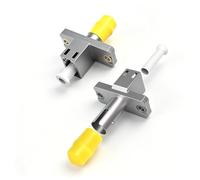 Duttek LC to ST Single Mode Optical Fiber Adapter, LC Female to ST Female Single Mode Optical Fiber Convertor for Optical Power Meter, Network, Digital Communication （2 Pack）
