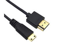 Duttek Mini-HDMI to HDMI Cable, Ultra-Thin Extreme Slim HDMI Male to Mini HDMI Male Cable Support 4K Ultra HD, 1080p, 3D,for Projector, Monitor, Camcorder(HDMI 2.0) (3.3ft/1m)