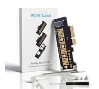 Duttek Pcie Nvme Adapter 4.0,3.0,2.0, 1.0 NVME to PCIE X4 Adapter for 2230/2242/2260/2280 M.2 NVMe Solid State Drives, PCIE X4 M.2 NVME Protocol Expansion Card