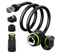 Duttek Starlink Gen 3 Ethernet Cable Extension 3.3FT/1M, IP68 Waterproof LAN Adapter for Starlink Mini & Standard Dish, Gold-Plated Connectors, Bend-Resistant