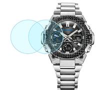 Duttek Tempered Glass Screen Protector for Casio GST-B400 Smartwatch 2.5D Ultra-Thin 9H Hardness Scratch Resistant Tempered Glass Screen Protective Film (2pack)