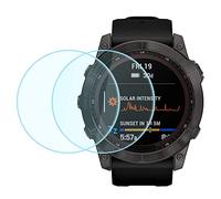 Duttek Tempered Glass Screen Protector for Garmin Fenix 7X Smartwatch 2.5D Ultra-Thin 9H Hardness Scratch Resistant Tempered Glass Screen Protective Film (2pack)
