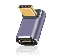 Duttek USB C Angle Adapter 40Gbps, USB C 90 Degree Female to Male Adapter Supports 8k@60HZ and 100W fast charging, For Steam Deck, Switch, MacBook Pro,Tablet, Phone and More Type C Devices