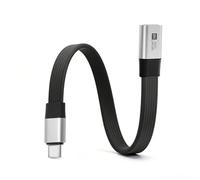Duttek USB C Extension Cable Short, 80G Short USB C Male to Female Flat Cable 240W Support 8K@60Hz for Thunderbolt 4, Macbook, Power Bank, Phone and All Type-C Port - (20cm)