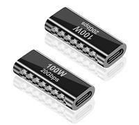 Duttek USB C Female to Female Coupler,20GBps USBC Female Coupler Supports 8K Audio/Video,Zinc alloy USB C OTG Adapters compatible with Phones,Tablets,Laptops,MacBook and More Type C Devices (2PCS)