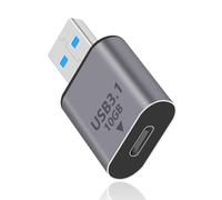 Duttek USB C Female to USB Male Adapter 10Gbps, USB Type C to USB 3.1 Gen 2, Type C to USB 3.1 Adapter OTG Fast Charging for iPhone, MacBook，PC, Laptop, Charger, Power (1Pack)