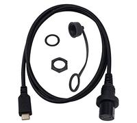 Duttek USB C Panel Flush Mount Cable USB Type C Extension USB Mount, Dash Mount, Flush Mount, Panel Mount Cable, For Car, Boat, Motorcycle (Round Single Type-C 1M/3.3Ft)