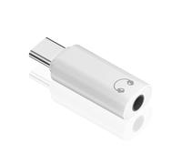 Duttek USB-C to 3.5mm Audio Adapter, DAC USB C Headphone Adapter for iPhone, iPad, Galaxy, 1 Pack, White