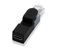 Duttek USB C to Ethernet Adapter, USB C to RJ45 Gigabit Adapter 1000Mbps, Type C Female to RJ45 Male Connector for MacBook Pro/Chromebook, Thunderbolt 3 Type C Network Dongle