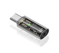 Duttek USB Type C to 3.5mm Audio Headphone Adapter, USB Type C To 3.5mm Headphone Jack Adapter DAC USB C Headphone Adapter for iPhone Max/Pro/Plus, iPad Pro, Galaxy (1 Pack, Transparent colour)