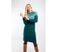 Dutton Fair Isle Knitted Jumper Dress Weird Fish Teal 16