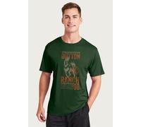 Dutton Ranch 1886 Horse Poster Yellowstone T-Shirt Yellowstone Bottle Green M