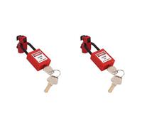 -Duty 2-Piece Vehicle & Electrical Loto Kit with Breaker Lockouts, Plug Locks, and Keys - OSHA-Compliant Lockout Tagout Set for Auto Industrial Use