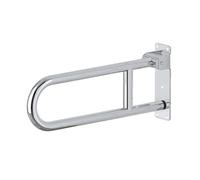 Duty 23.6" Bathroom Foldable Toilet Grab Handle Wall Mounted Bathroom Handrail with Paper Holders for Elder Disabled Assist Handle
