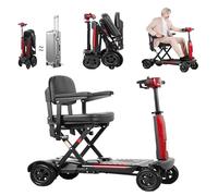 Duty 4 Wheel Mobility Scooters，Scooter Auto Folding Electric Portable, Travel Scooter，Comfortable and Foldable Design,For the Elderly, Disabled Manual folding,20A