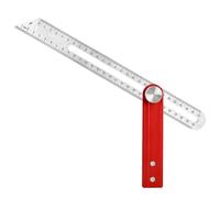 Duty Aluminum Carpenter Square Ruler Double Side Scale Strong Metal Builder Square for Accurate Marking & Cutting Adjustable Locking Nut Corner Observer