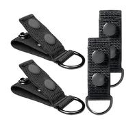 Duty Belt Keepers, 4 Pieces Organizers, Professional Belt Key Attachments 9x2.5x0.5cm for Law Enforcement Work Gear Security Plumbing Mechanics Outdoor Adventure Hardware Maintenance Gear
