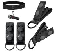 Duty beltKeepers - Heavy Duty Nylon Strap Clips, Metal Ring Utility Attachments, Four Piece Organizer Set | beltLoop Accessories For Security Mechanics Outdoor Work Gear