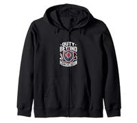 Duty Beyond Recognition Nurse Honor Zip Hoodie