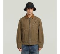 Duty Canvas Trucker Jacket - Brown - Men L