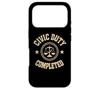 Duty Completed Done My Jury Service Court Appearance Case for iPhone 17 Pro